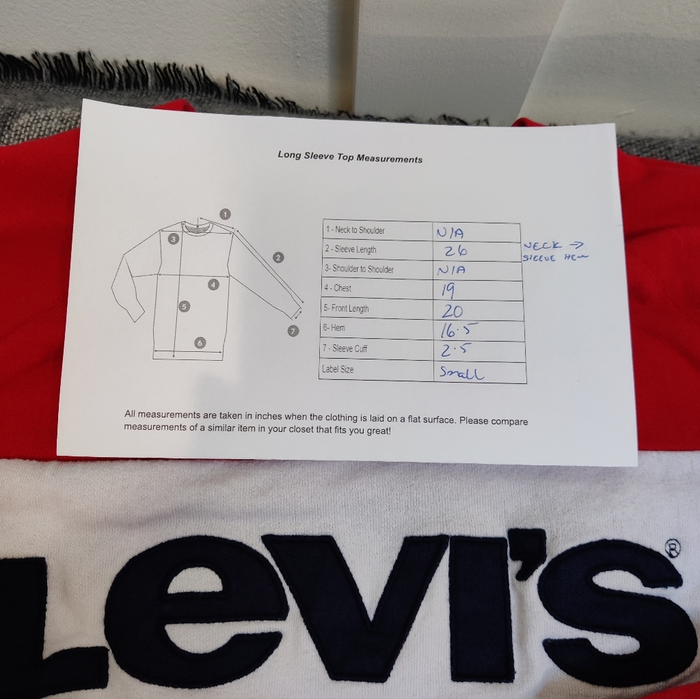 Levis Color Block Sweatshirt - Small - Picture 11 of 11